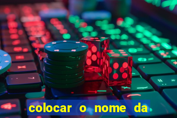 colocar o nome da pessoa no congelador
